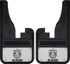 Front Mud Flaps 2009 - 2017 RAM 1500/2500/2500 RAM Logo V 12"x23"