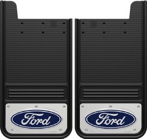Rear Mud Flaps Ford Logo Blue 12"x23"