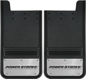Rear Mud Flaps Power Stroke Logo 12"x23"
