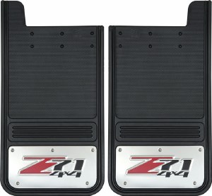 Rear Mud Flaps Z71 &amp; 4x4 Logo 12"x23"