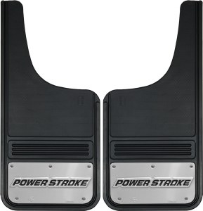 Front Mud Flaps Power Stroke Logo 12"x26"