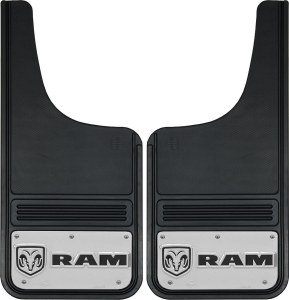 Front Mud Flaps RAM Logo Horizontal  12"x26"