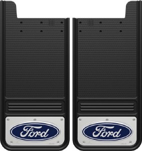 Rear Mud Flaps Ford Logo Blue 12"x26"