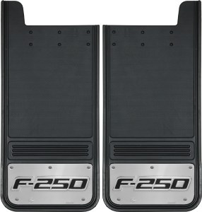 Rear Mud Flaps F-250 Logo 12"x26"