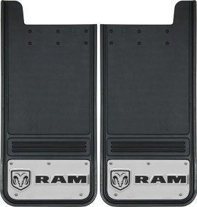 Rear Mud Flaps RAM Logo Horizontal 12"x26"