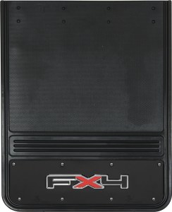 Rear Mud Flaps FX4 Logo 19"x24" Black Wrap