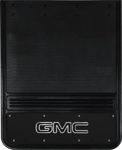 Rear Mud Flaps Dually GMC Logo  19"x24" Black Wraps