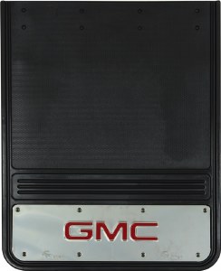 Rear Mud Flaps Dually w/GMC Logo Red 21"x24"
