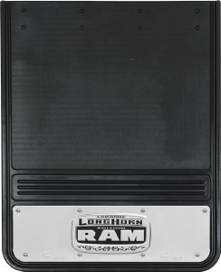 Rear Mud Flaps Dually Laramie Longhorn Logo 19"x24"