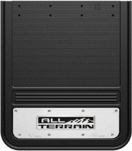 Rear Mud Flaps All Terrain Logo Stainless Steel Plates