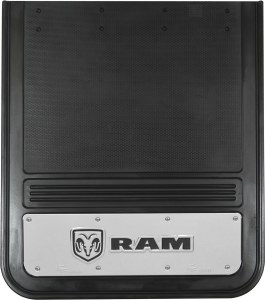 Rear Mud Flaps Dually w/RAM Logo Horizontal  21"x24"