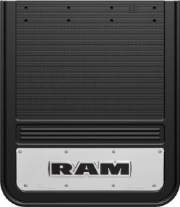 Rear Mud Flaps Dually w/RAM Logo