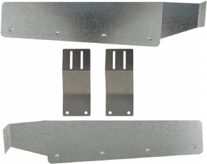 Rear Dually Mud Flap Brackets Ford F-350 99-16 for 19' wide mud flap