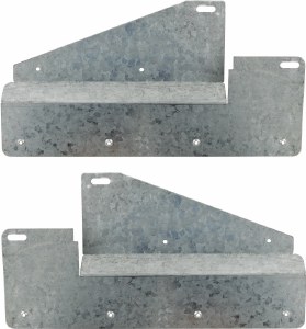 Rear Dually Mud Flap Brackets Chevrolet Silverado/GMC Sierra 3500 01-06 for 19" wide mud flap