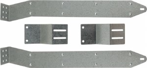 Rear Mud Flap Brackets 11-16 F-350/F-450 Dually 21"x24"