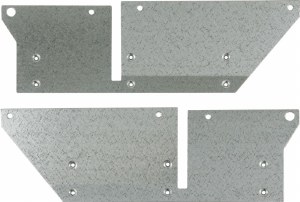 Rear Mud Flap Brackets 07-13 Chevrolet Silverado/GMC Sierra 3500 Dually 21"x24"