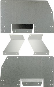 Rear Mud Flap Brackets 10-18 RAM 3500 Dually 21"x24"