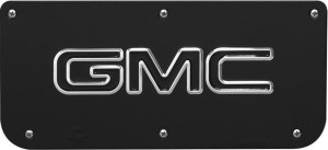Single Diestamp Chevrolet Bowtie Black Wrap Plate for GB1418