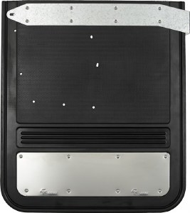 Rear Mud Flaps 5/8" Offset with brackets for 11-16 F350 Dually, 12"x24"