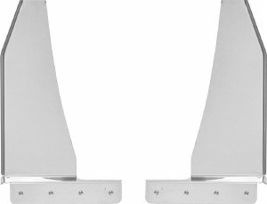 Universal Mud Flap Brackets 1.5" Offset, Beveled 12"x1.5"