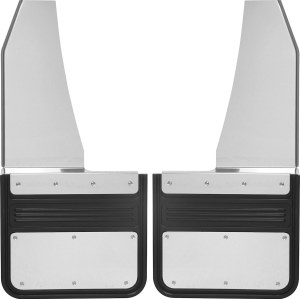 Universal Mud Flaps 1.5" Offset, Bevel, Blank, 14"x1.5"