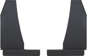 Universal Mud Flap Bracket 1.5&quot; Offset, Beveled, Black Powder Cost, 14&quot;x 1.5&quot;
