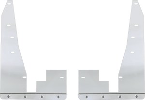 Front Mud Flat Brackets  09-18 RAM 1500/2500/3500 5/8" Offset, Non-Beveled