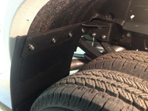 Mud Flap Brackets 2013 - 2014 RAM 3500 Dually PC-Black No Drill