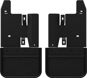 Front Mud Flap w/ 5/8" Offset Bracket -Full Black for Canyon, Colorado