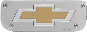 Replacement Chevy Bowtie Mud Flap Plate - Gold