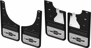 Front &amp; Rear Custom Mud Flaps Chev Silverado 1500 w/Logo