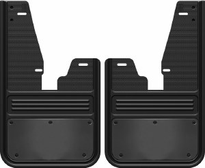 Front Custom Mud Flap for Ram 1500,2500, 3500 w/flares -gun metal finish