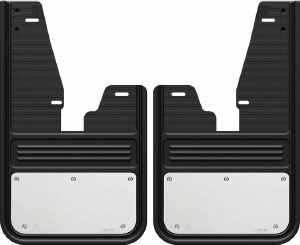 Front Custom Mud Flaps Ram with Flares - Stainless Steel