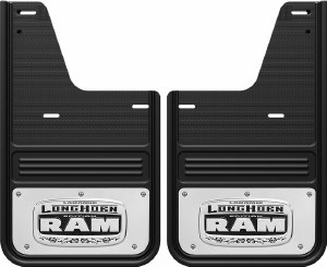 Rear Custom Mus Flaps for RAM 1500 2500 3500 Longhorn Logo