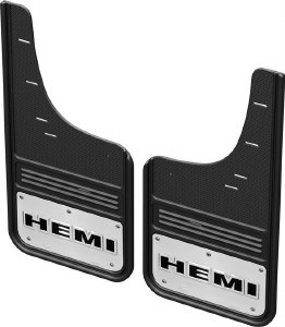 Rear Ram Mud Flaps with Hemi Logo