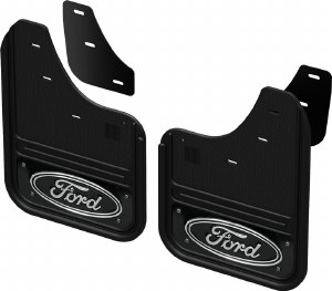 Front Ford Edge Mud Flaps with Ford Logo -Black