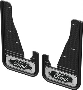 Front and Rear Ford Explorer Mud Flap Kit w/Ford Logo black