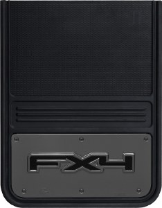 Rear Mud Flaps FX4 Logo with Gunmetal Finish 14"x18"