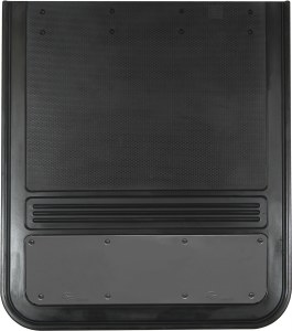Rear Mud Flaps Blank Plated Gunmetal Finish 21"x24"