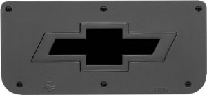 Replacement Chevy Bowtie Mud Flap Plate - Gunmetal 14"