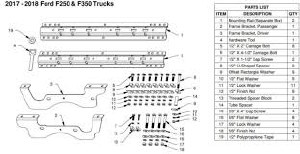 B&amp;W Rails &amp; Install Brackets Ford F250, F350