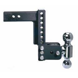 Black Tow &amp; Stow Dual Ball - 2" &amp; 2 5/16", 7" Drop