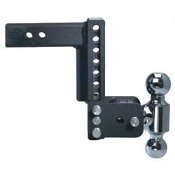 Black Tow &amp; Stow Dual Ball - 2" &amp; 2 5/16", 9" Drop