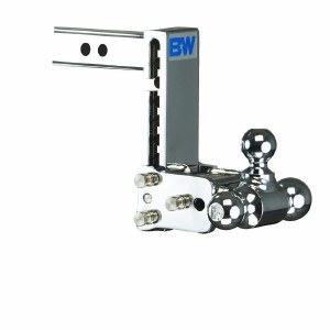 Chrome Tow &amp; Stow Triple Ball -7" Drop