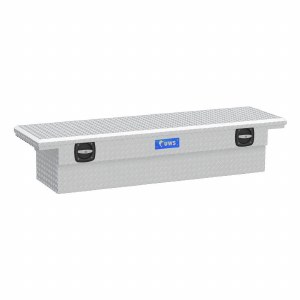 Bright Aluminum 69" Secure Lock Truck Tool Box, Low Profile