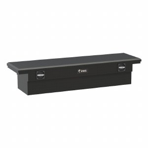 Matte Black 72" Secure Lock Truck Tool Box, Low Profile