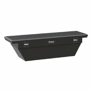 69" Deep Angled Secure Lock Crossover Truck Tool Box with Low Profile - Black