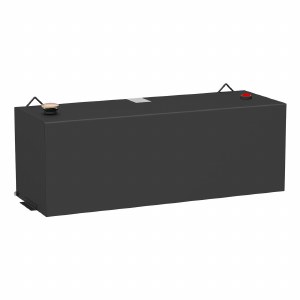 100 Gallon Rectangle Steel Transfer Tank - Black
