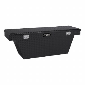 60" Deep Angled Crossover Truck Tool Box - Black