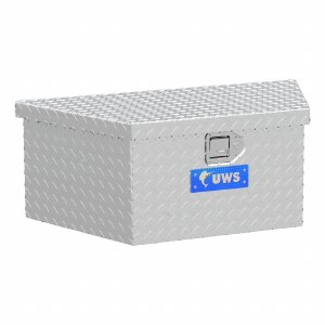 Bright Aluminum 34" Trailer Tongue Box with Low Profile